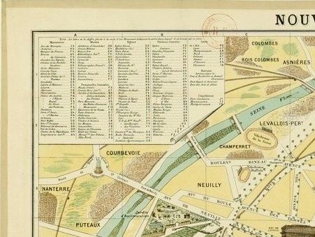 Nouveau plan de Paris monumental, 1899. (BnF)