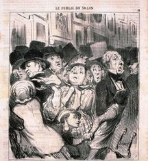 H. Daumier. Le public du Salon.